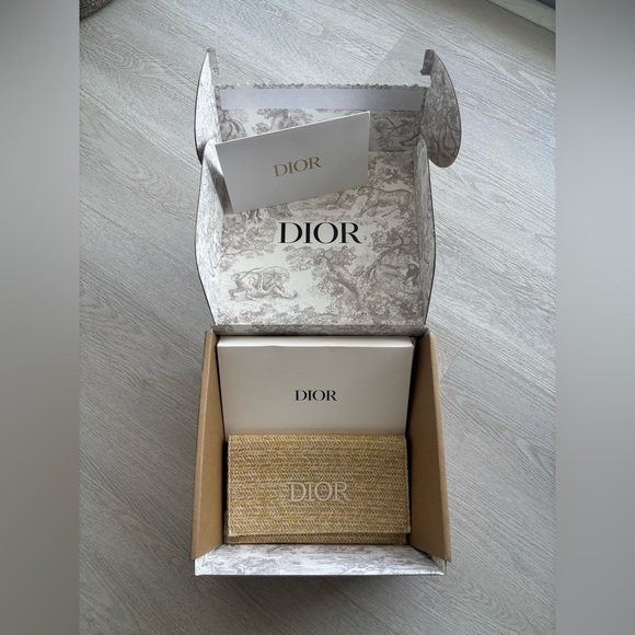 Dior Beauty Raffia Clutch